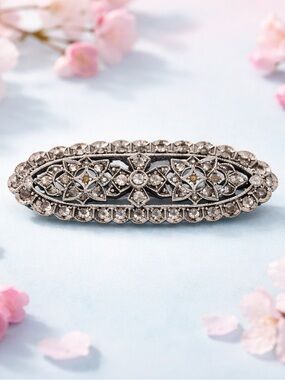 Very Vintage! BIRKS! Sterling silver pin!  intricate design!